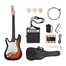 Load image into Gallery viewer, ammoon Electric Guitar 21 Frets 6 String Paulownia Body Maple Neck Solid Wood with Speaker Pitch Pipe Guitar Bag Strap RightHand